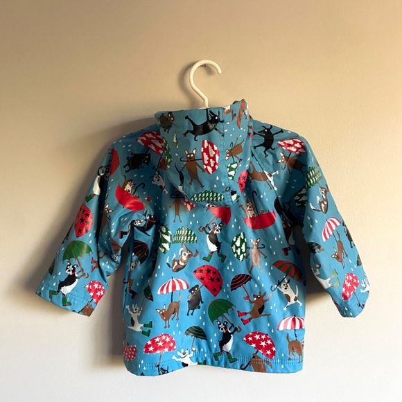 Hatley fleece lined rain jacket size 3T - Picture 3 of 4